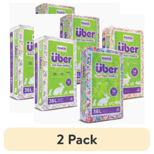 (2 Pack) : Uber 36L Seasonal Bedding for Small Animals (Colors May Vary)